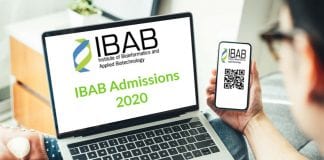 IBAB Admissions 2020