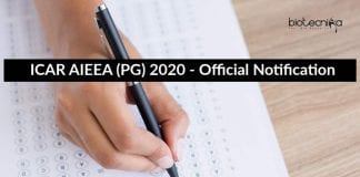 ICAR AIEEA (PG) 2020