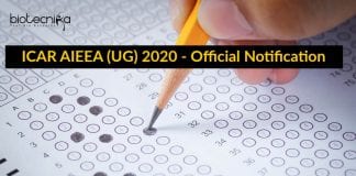 ICAR AIEEA (UG) 2020