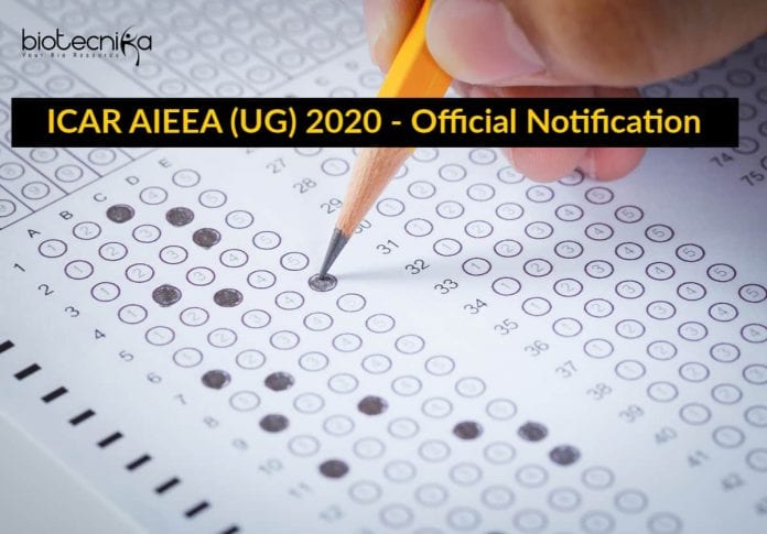 ICAR AIEEA (UG) 2020