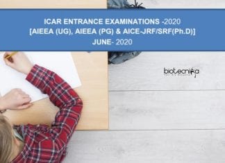 ICAR Entrance Examinations 2020 – Eligibility, Application Details, Deadline ICAR Examinations 2020