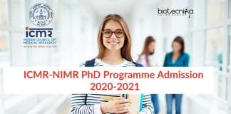 ICMR-NIMR PhD Programme Admission