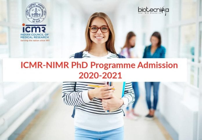ICMR-NIMR PhD Programme Admission