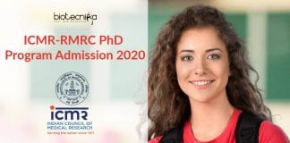 ICMR-RMRC PhD Program Admission
