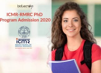 ICMR-RMRC PhD Program Admission