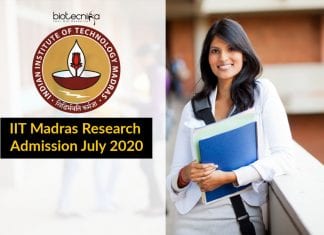 IIT Madras Admission 2020