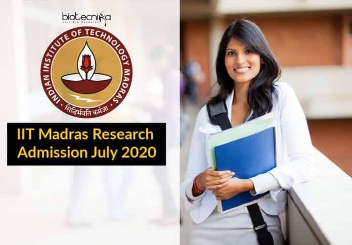 IIT Madras Admission 2020