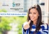 NCCS PhD Admission 2020 August – Applications Invited NCCS PhD Admission 2020