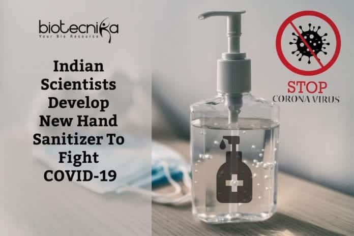 New Hand Sanitizer By IHBT scientists