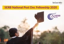 SERB National Post Doc Fellowship 2020 – Rs. 55,000 pm Fellowship + Rs. 2 Lakh Research Grant SERB-National Post Doc Fellowship