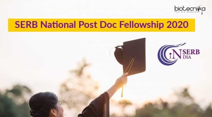 SERB-National Post Doc Fellowship