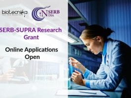 SERB-SUPRA Research Grant