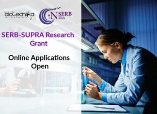 SERB-SUPRA Research Grant – Online Applications Open SERB-SUPRA Research Grant