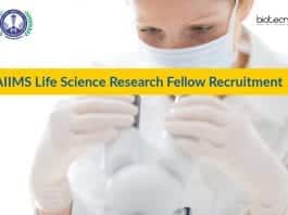 AIIMS Life Science Research Fellow Recruitment - Apply Online