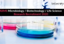 AIIMS Microbiology / Biotechnology Research Recruitment 2020 AIIMS Microbiology / Biotechnology Research Recruitment 2020