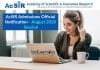 AcSIR Admissions Official Notification – August 2020 Session AcSIR Admissions 2020