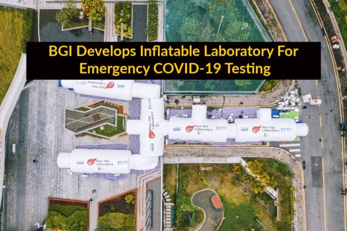 BGI Develops Inflatable Laboratory