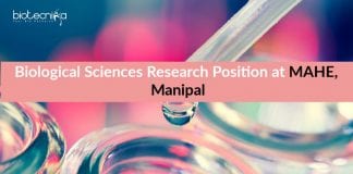 Biological Sciences Research Position