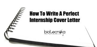 How To Write A Perfect Internship Cover