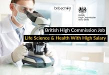 British High Commission Job – Life Science & Health With High Salary British High Commission Job