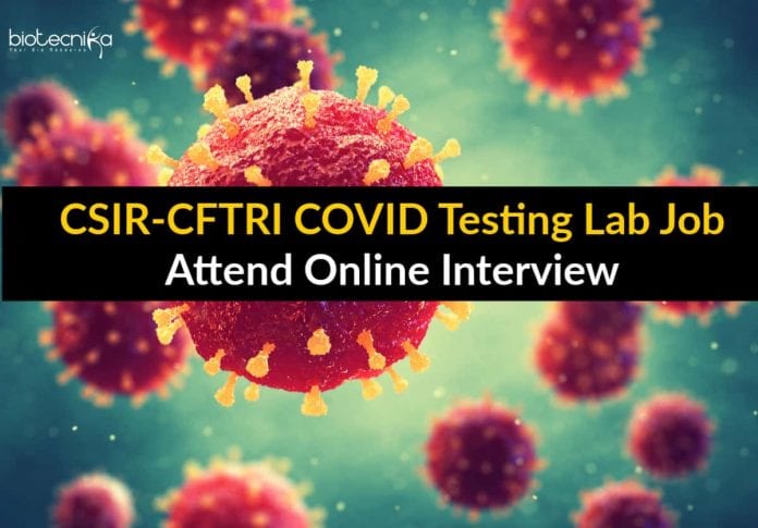 CSIR-CFTRI COVID Testing Lab
