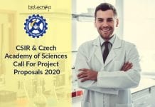 CSIR & Czech Academy of Sciences Call For Project Proposals 2020 CSIR & Czech Academy