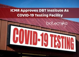 ICMR Approves DBT Institute In Faridabad Region As COVID-19 Testing Facility DBT COVID19 testing facility