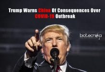 Trump Warns China Of Consequences Over COVID-19 Outbreak Donald Trump Warns China