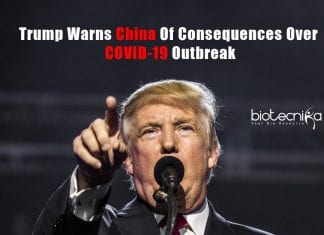 Trump Warns China Of Consequences Over COVID-19 Outbreak Donald Trump Warns China