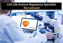 GSK Life Science Regulatory Specialist Recruitment – Apply Online GSK Life Science