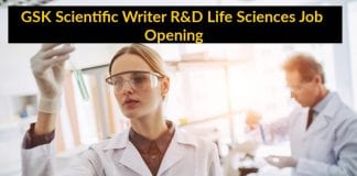 GSK Scientific Writer R&D