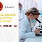 Govt ESIC Research Scientist