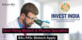 Govt Hiring Biotech