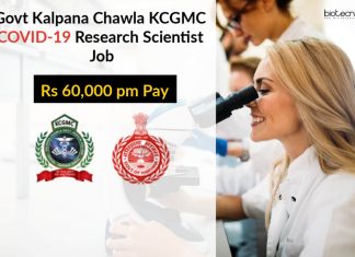 Govt Kalpana Chawla KCGMC COVID-19 Research Scientist Job – Rs 60,000 pm Pay Govt Kalpana Chawla KCGMC