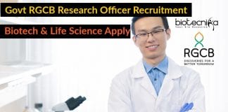 Govt RGCB Research Officer