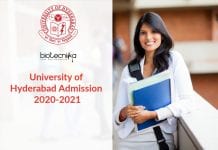 University of Hyderabad Admission 2020-2021 – Applications Invited Hyderabad University Admissions 2020-21