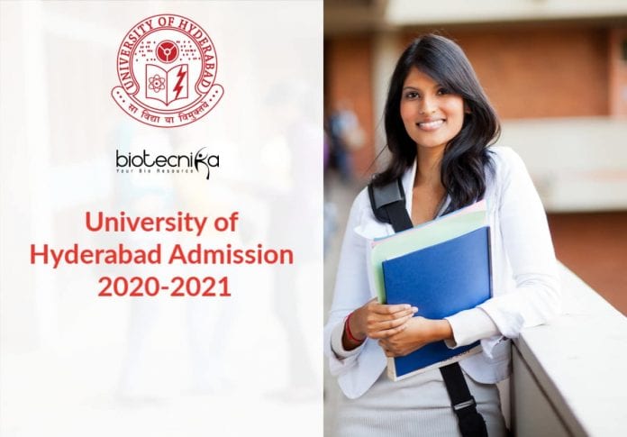 Hyderabad University Admissions 2020-21
