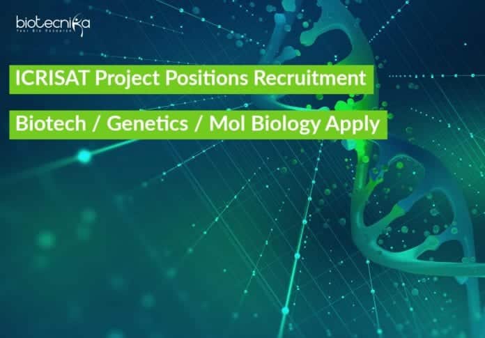 ICRISAT Project Positions Recruitment