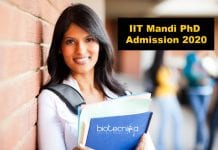 IIT Mandi PhD Admission 2020 – School of Biological Sciences – Applications Invited IIT Mandi PhD Admission