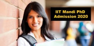 IIT Mandi PhD Admission