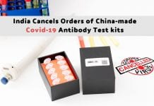 India Cancels Chinese kits