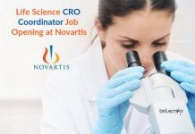 Life Science CRO Coordinator Job Opening at Novartis Life Science Clinical Research