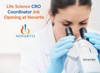 Life Science CRO Coordinator Job Opening at Novartis Life Science Clinical Research
