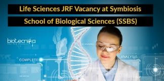 Life Sciences JRF Vacancy