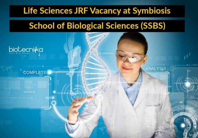 Life Sciences JRF Vacancy