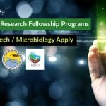 Govt Research Fellowship Programs – Biotech / Microbiology Apply MoES Research Fellowship Programs