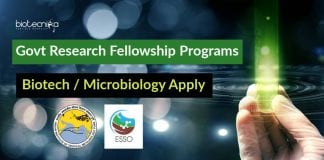 MoES Research Fellowship Programs