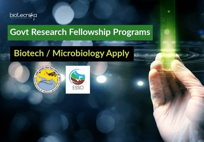 MoES Research Fellowship Programs