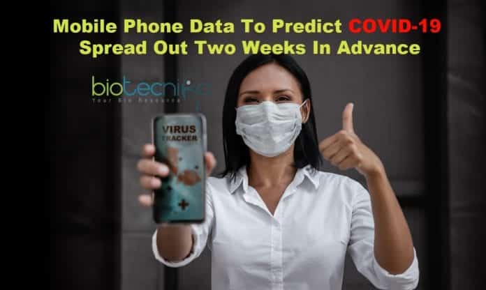 Mobile phone to predict COVID-19