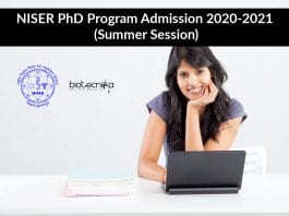 NISER PhD Program Admission